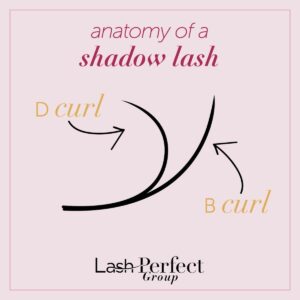 B/D Curl (Shadow Lashes) 0,07 Mix Tray 9-12mm - Bilde 2