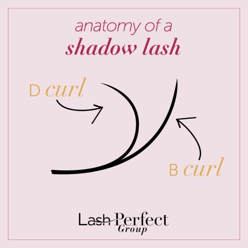 B/D Curl (Shadow Lashes) 0,07 Mix Tray 9-12mm - Bilde 2